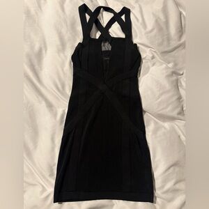 bebe Black Backless Dress
